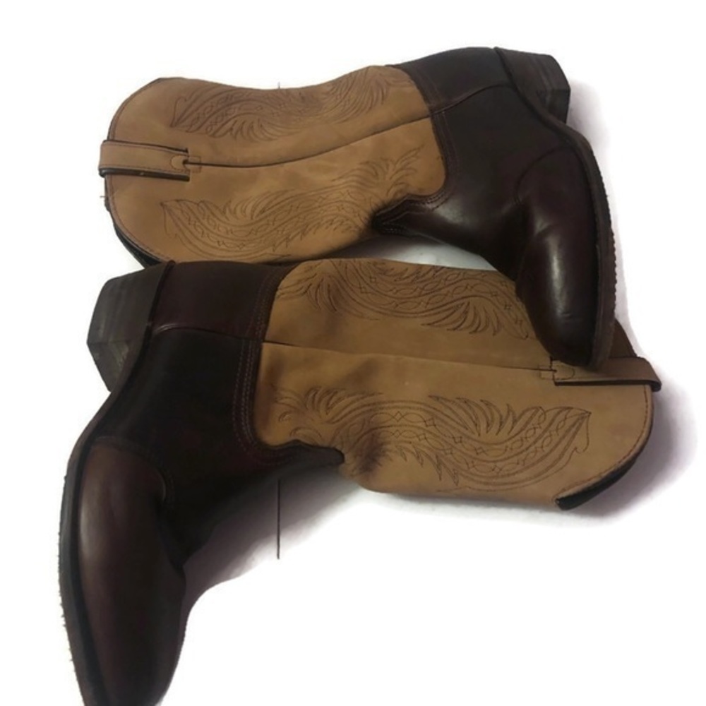 Durango Mens Leather Cowboy Boots Sz 9m